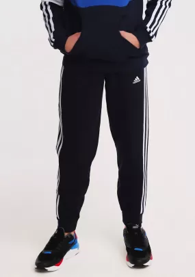 Adidas Boys 3 Stripe Fleece Pants Navy <br> GQ8898