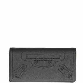 City Blackout Wallet Flap, Fossil/Silver