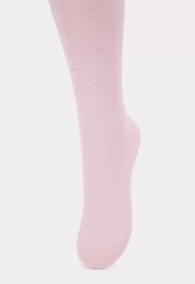 Girls Tights With Diamante Detailing