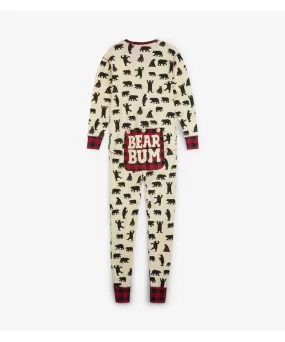 Little Blue House Black Bears Union Suits - Adults