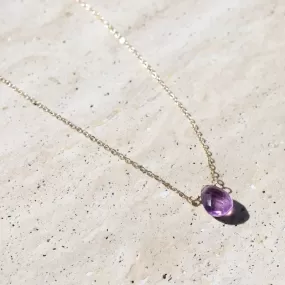 Luxury Amethyst Chain Necklace