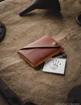 Minimalistic leather wallet/card holder | Classic Brown