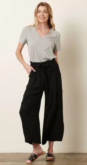 Noah Wide Leg Pants in Black