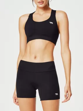 Power Up Sports Bra Black