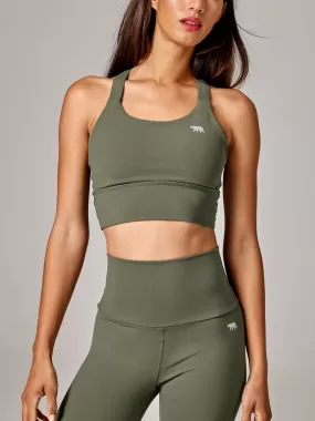 Power Up Sports Bra Woodland