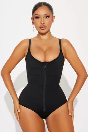 Sculpt Me Waist Cinching Shapewear Bodysuit - Black