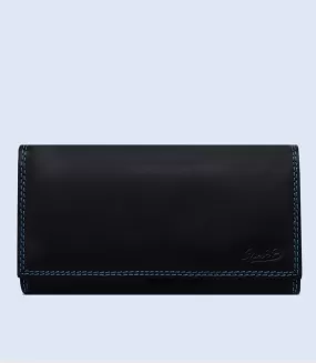 WB2219-BLACK/TEAL-Women Wallet