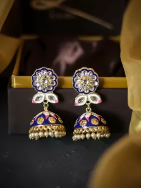 Zahra Meenakari Jhumkis